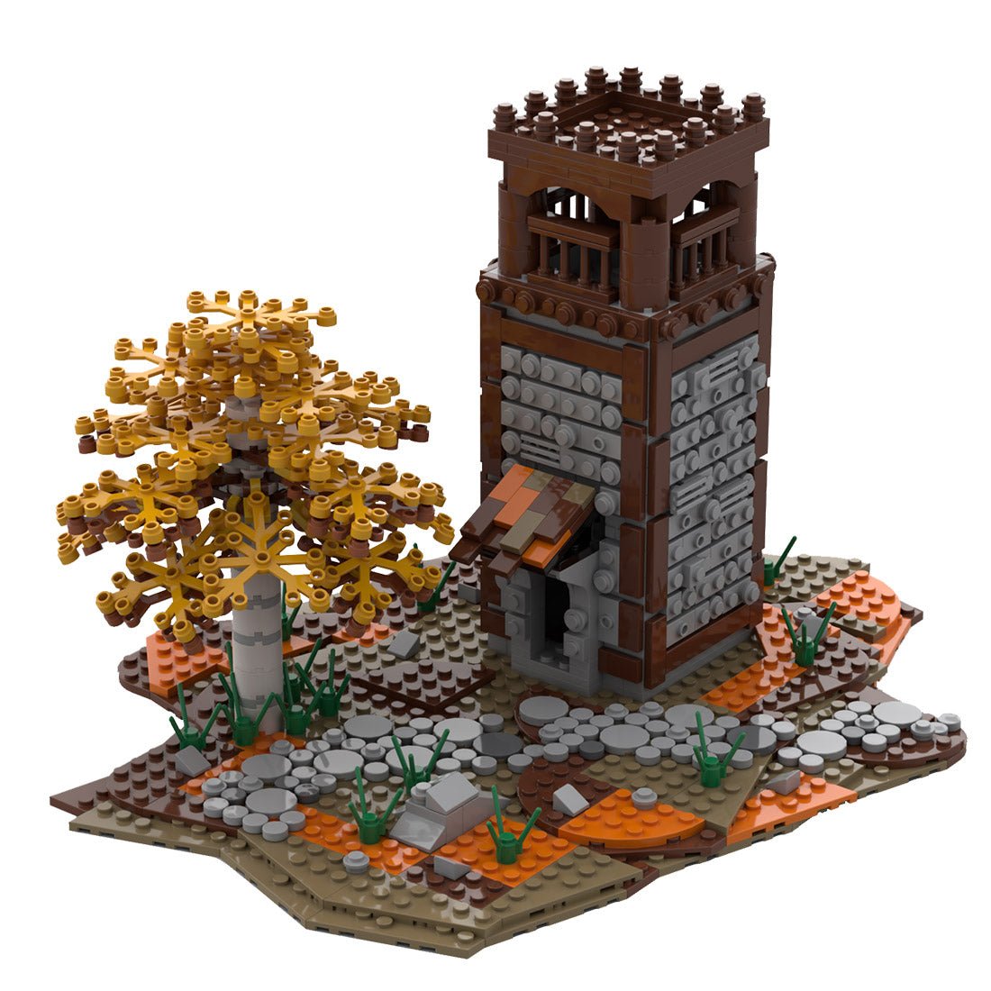 MOC - 42970 Medieval Watch Tower Building Blocks - LesDiy