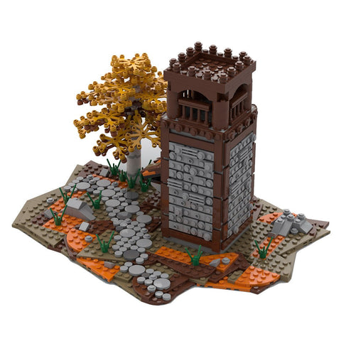 MOC - 42970 Medieval Watch Tower Building Blocks - LesDiy