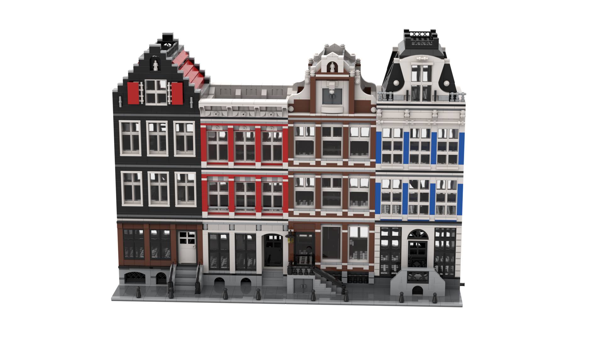 MOC - 46108 Amsterdam Canal House Nr 1 Modular Building - LesDiy - 