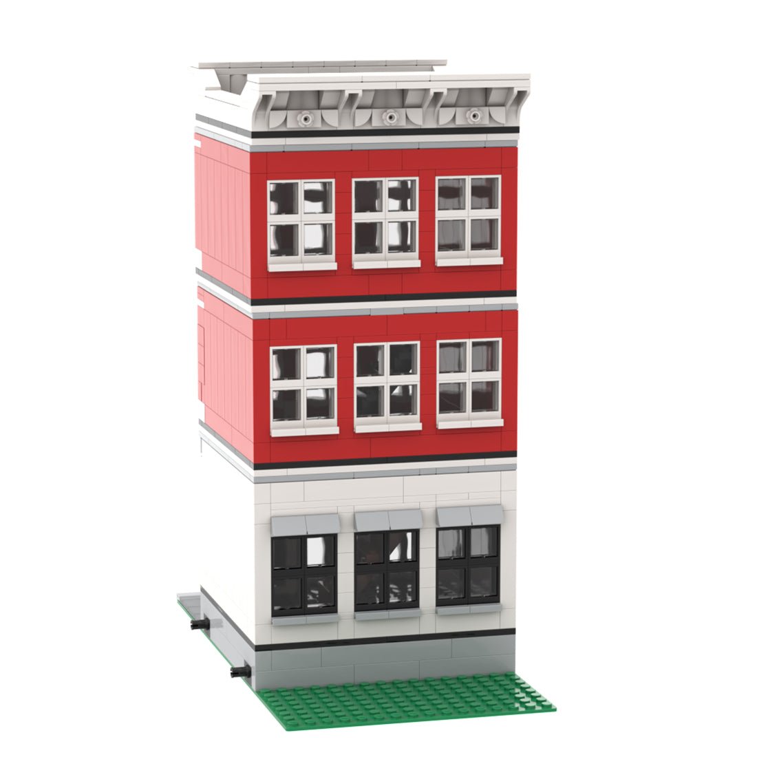 MOC - 47284 Amsterdam Canal House Nr 2 Modular Building - LesDiy