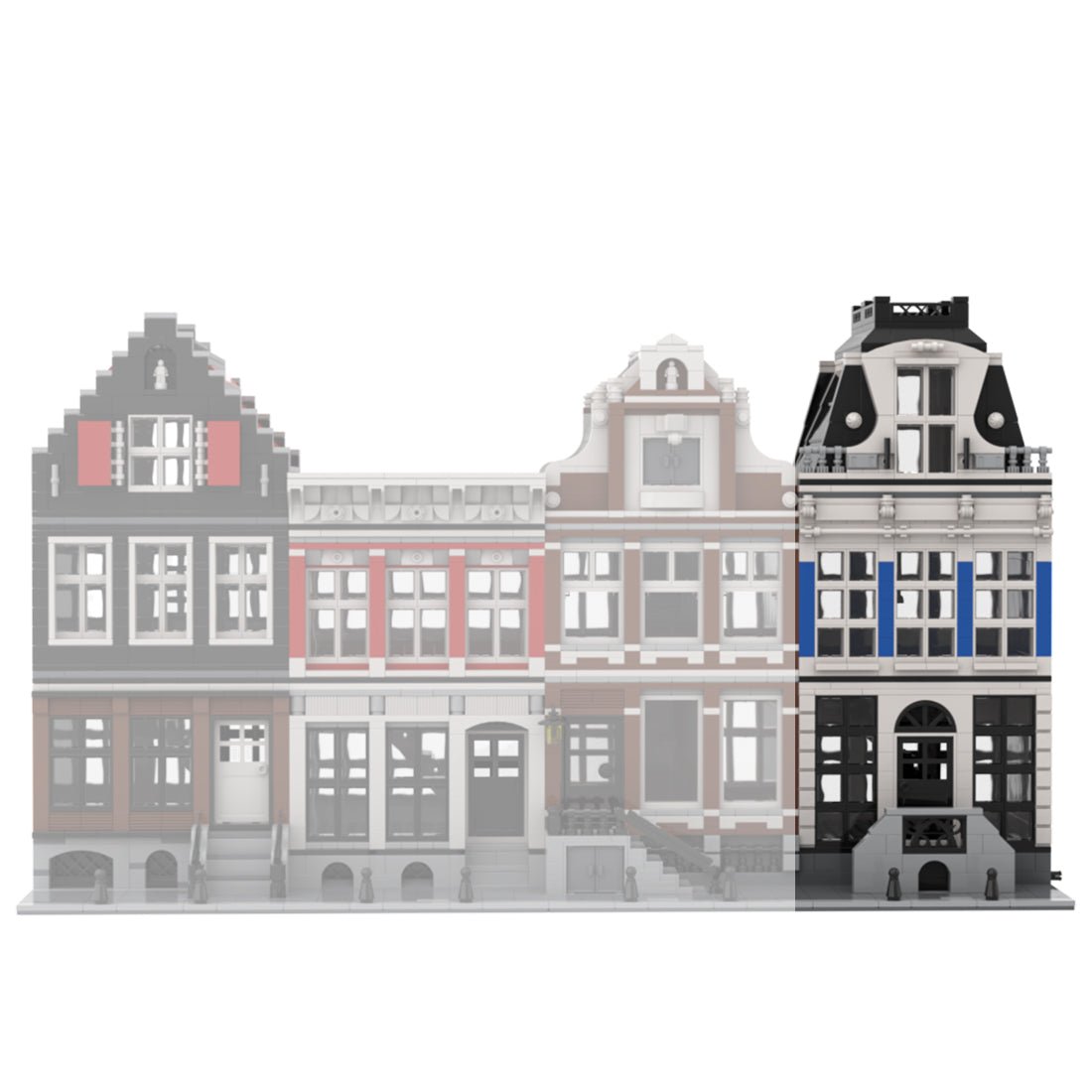 MOC - 48777 Amsterdam Canal House Nr 3 Modular Building - LesDiy