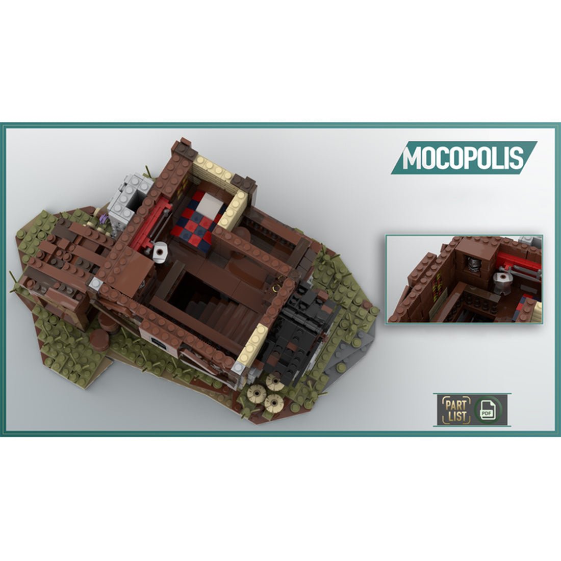 MOC - 49535 MOC Custom Medieval House - LesDiy