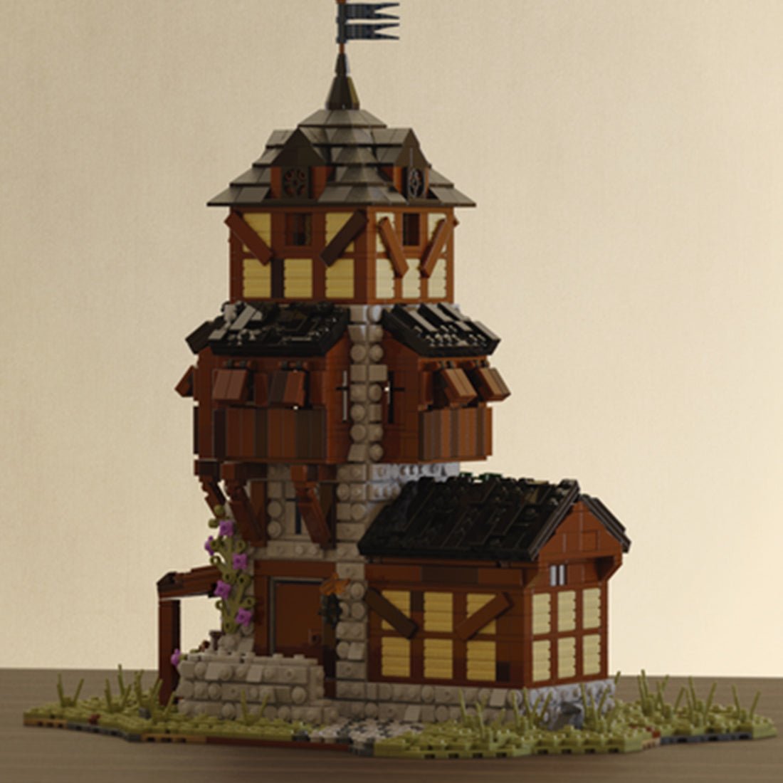 MOC - 49647 Medieval Watchtower - LesDiy