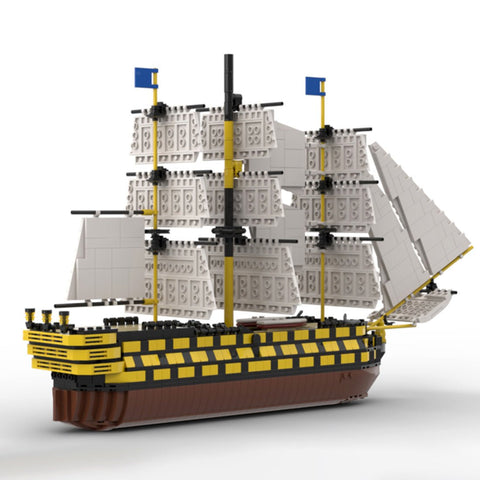 MOC - 52315 1/200 HMS Victory Model Building Blocks - LesDiy - 