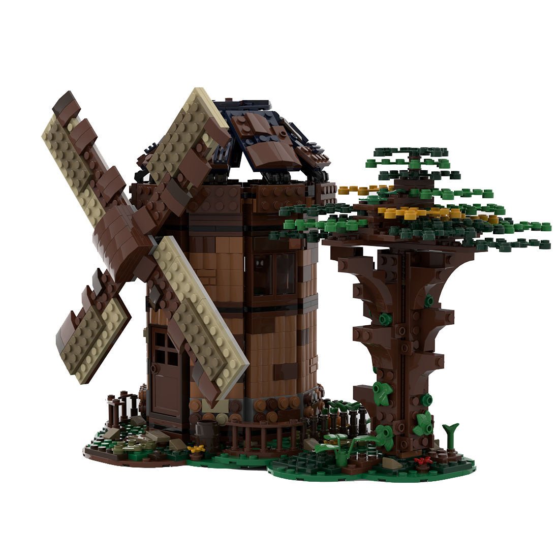 MOC - 52517 Medieval Dutch Windmill Building Blocks - LesDiy