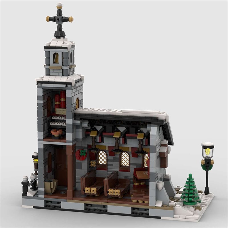 MOC - 58208 Little Winter Church - LesDiy