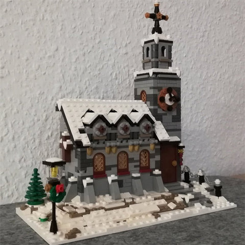 MOC - 58208 Little Winter Church - LesDiy