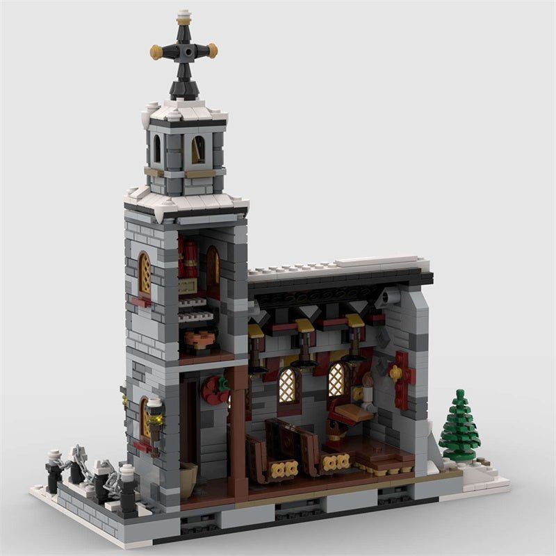 MOC - 58208 Little Winter Church - LesDiy