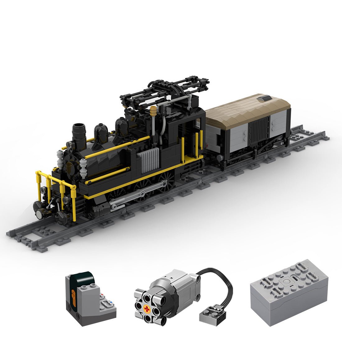 MOC - 58561 Swiss Electrified Steam Locomotive - LesDiy