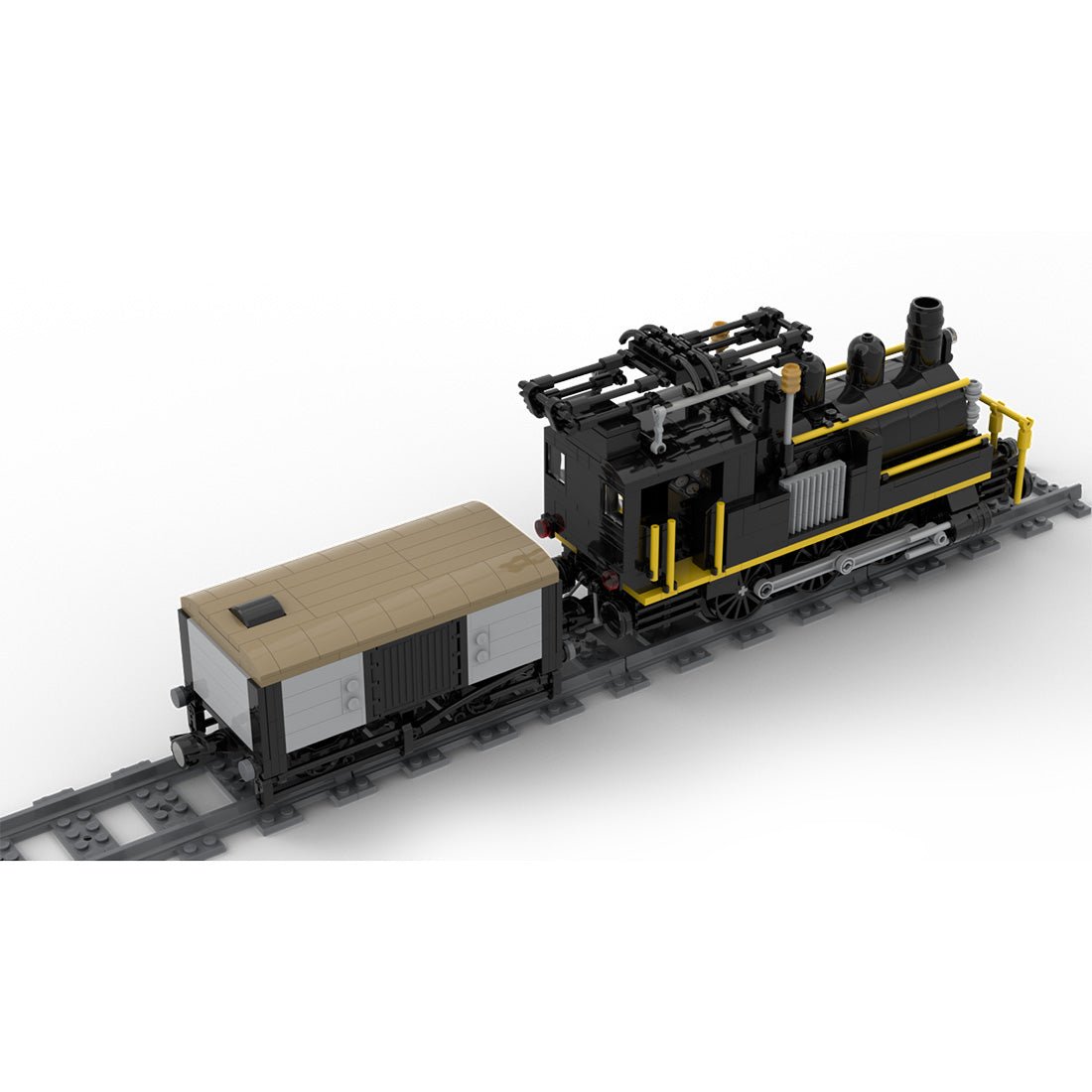 MOC - 58561 Swiss Electrified Steam Locomotive - LesDiy