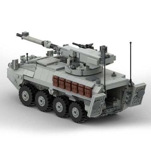 MOC - 60244 M1128 Stryker MGS Armored Car - LesDiy