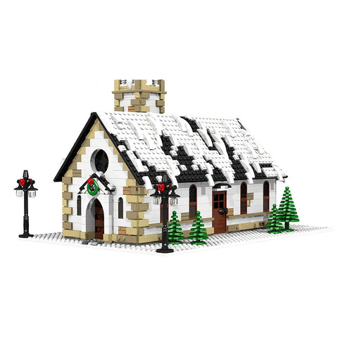 MOC - 6195 Winter Village Church Model - LesDiy