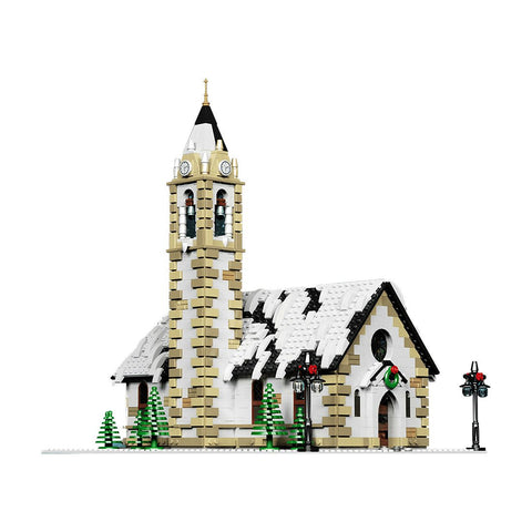 MOC - 6195 Winter Village Church Model - LesDiy