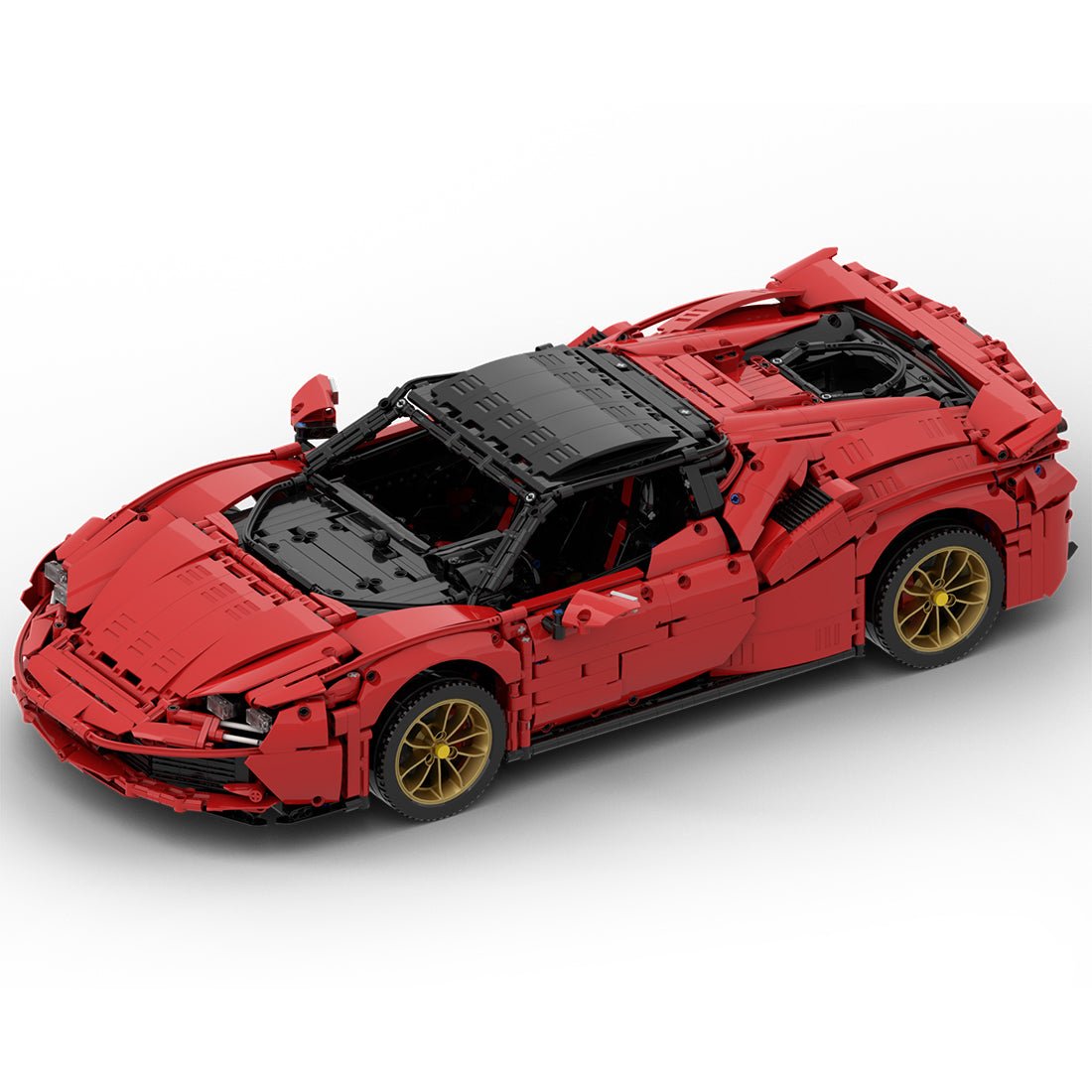 MOC - 72952 1:8 Scale Highway Super Sports Car - LesDiy