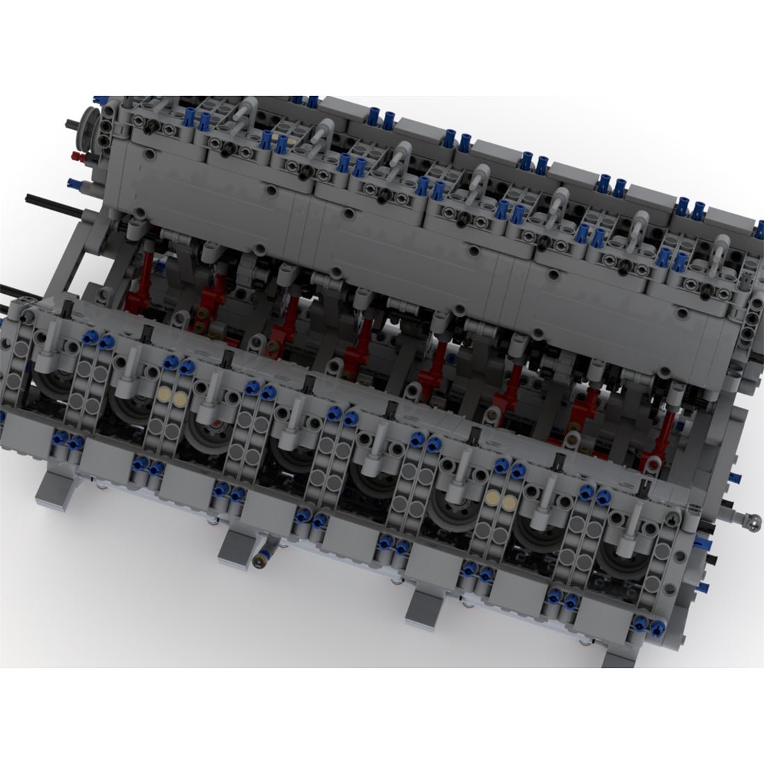 MOC - 73232 V16 Diesel Engine Model - LesDiy