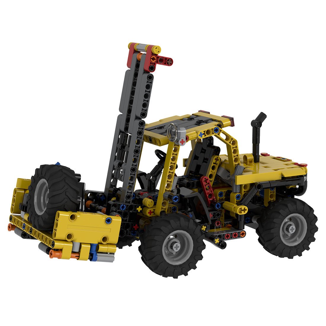 MOC - 74506 All - terrain Forklift Building - LesDiy - 