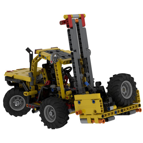 MOC - 74506 All - terrain Forklift Building - LesDiy - 