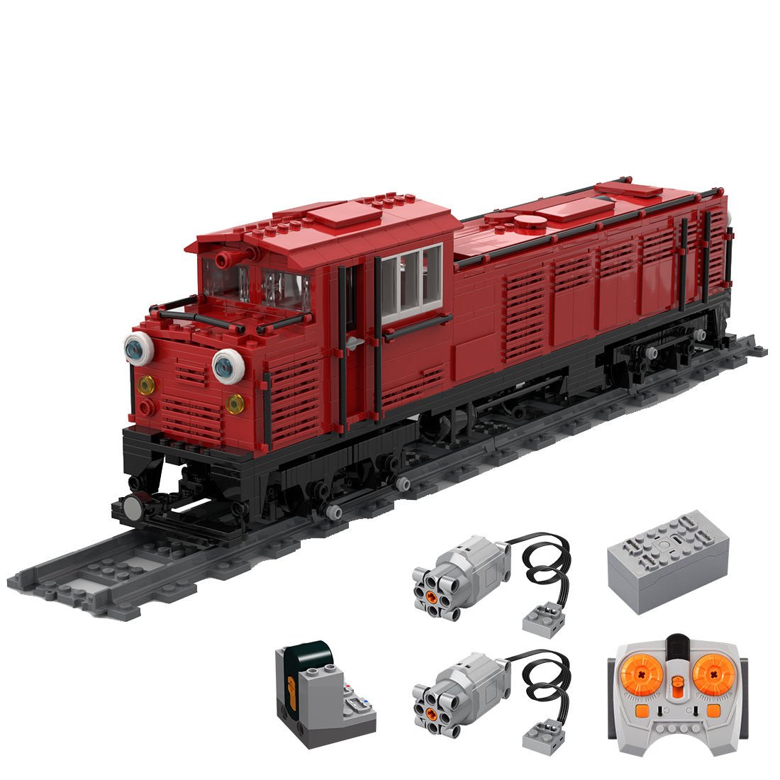 MOC - 75548 Japanese DL 43 Locomotive Building Blocks - LesDiy