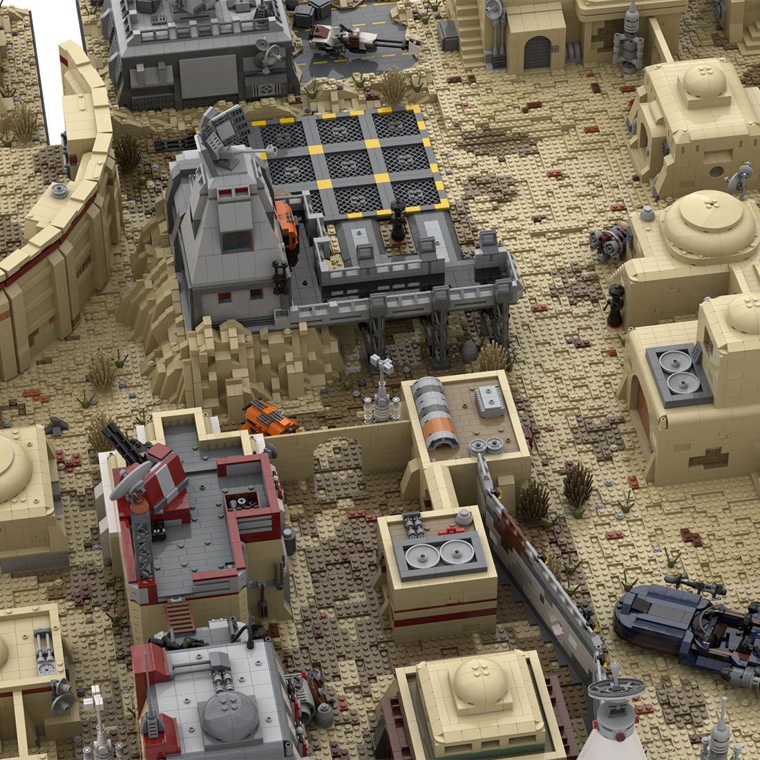 MOC - 76005 Tatooine Mos Eisley Spaceport - LesDiy - 