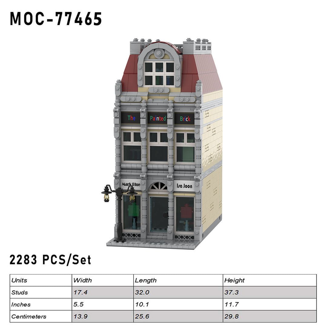 MOC - 77465 Painted Brick Building Blocks - LesDiy