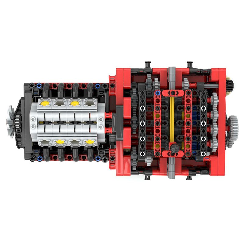 MOC - 79482 Ferrari 488 GTE Manual 8 Speed Gearbox - LesDiy