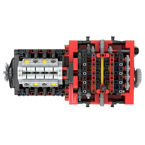 MOC - 79482 Ferrari 488 GTE Manual 8 Speed Gearbox - LesDiy