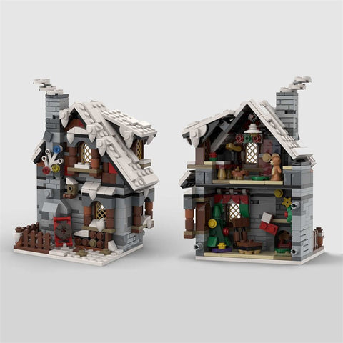 MOC - 79497 Three Winter House (The Backside) - LesDiy