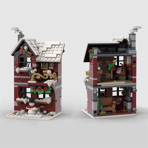 MOC - 79497 Three Winter House (The Backside) - LesDiy