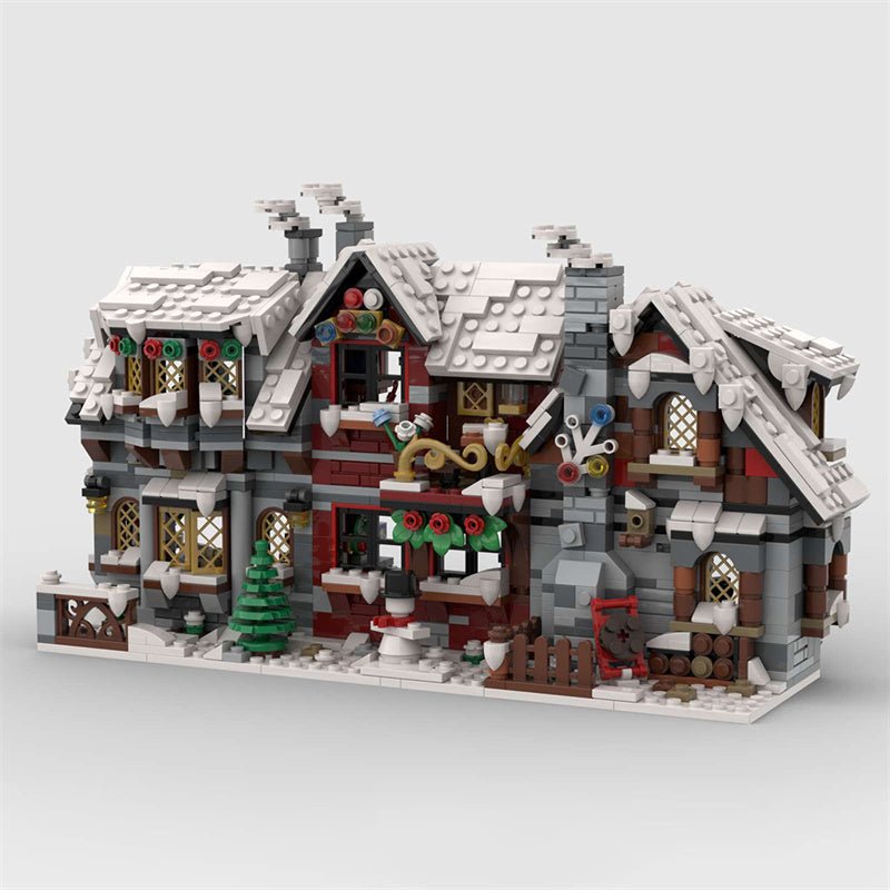 MOC - 79497 Three Winter House (The Backside) - LesDiy