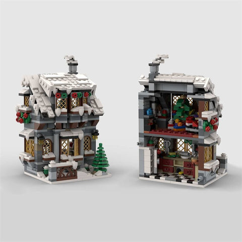 MOC - 79497 Three Winter House (The Backside) - LesDiy