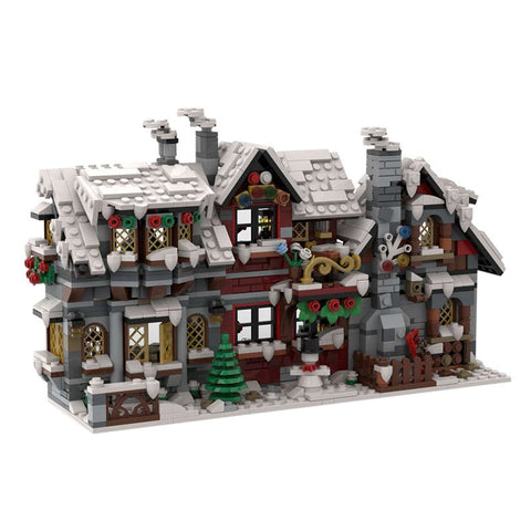 MOC - 79497 Three Winter House (The Backside) - LesDiy