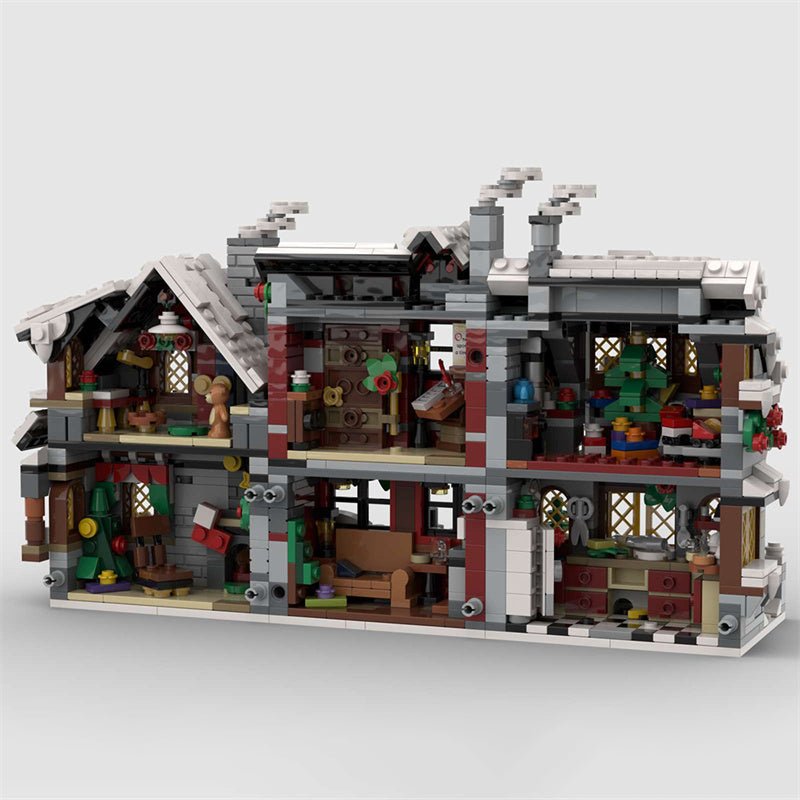 MOC - 79497 Three Winter House (The Backside) - LesDiy