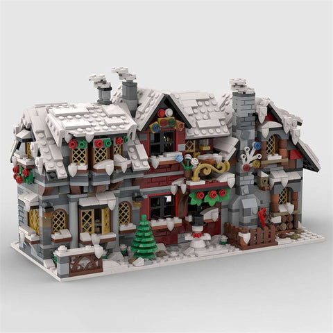 MOC - 79497 Three Winter House (The Backside) - LesDiy