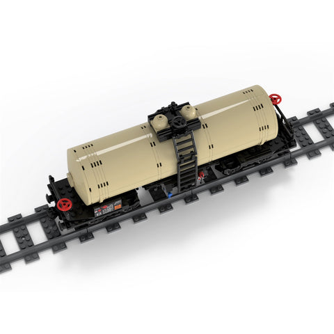 MOC - 81220 Locomotive Four - Axle Oil Tanker for Lego - LesDiy