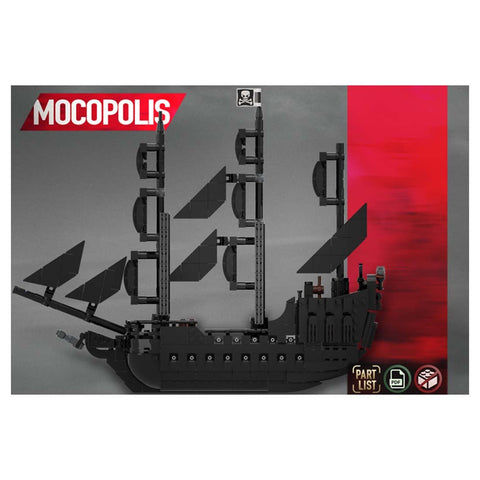 MOC - 84574 Pirate Black Pearl Ship Model - LesDiy