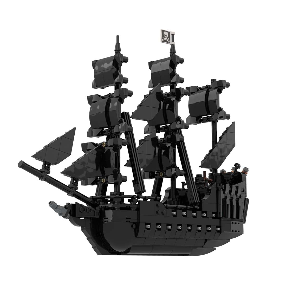 MOC - 84574 Pirate Black Pearl Ship Model - LesDiy