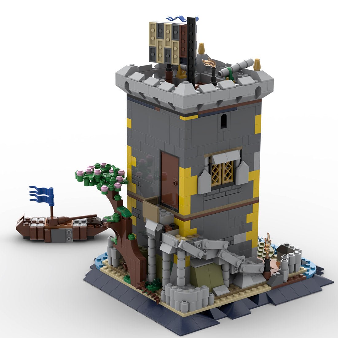 MOC - 85265 Medieval Pirate Fortress Building Blocks - LesDiy