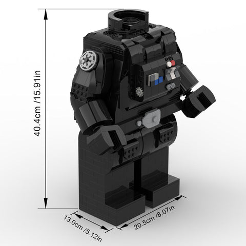 MOC - 88934 Tie Fighter Pilot Mega Figure Body - LesDiy