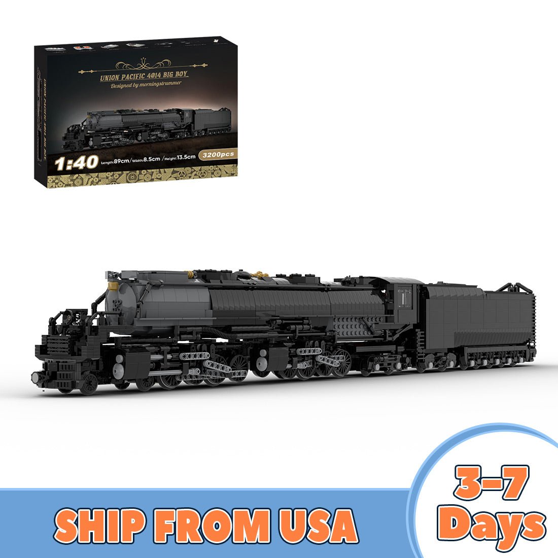 MOC - 89126 Union Pacific 4014 Big Boy (US Warehouse) - LesDiy - MOC