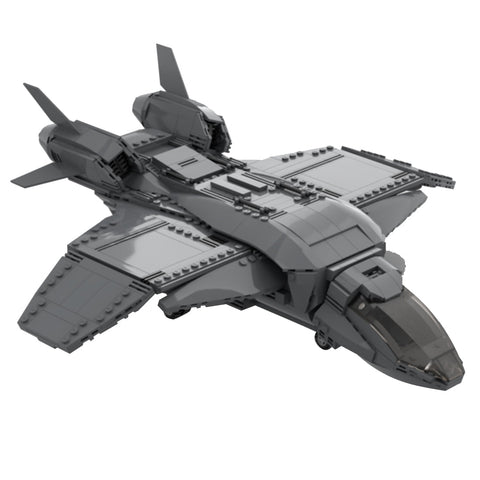 MOC - 89761 Quinjet Sci - fi Movie Style Building Block - LesDiy