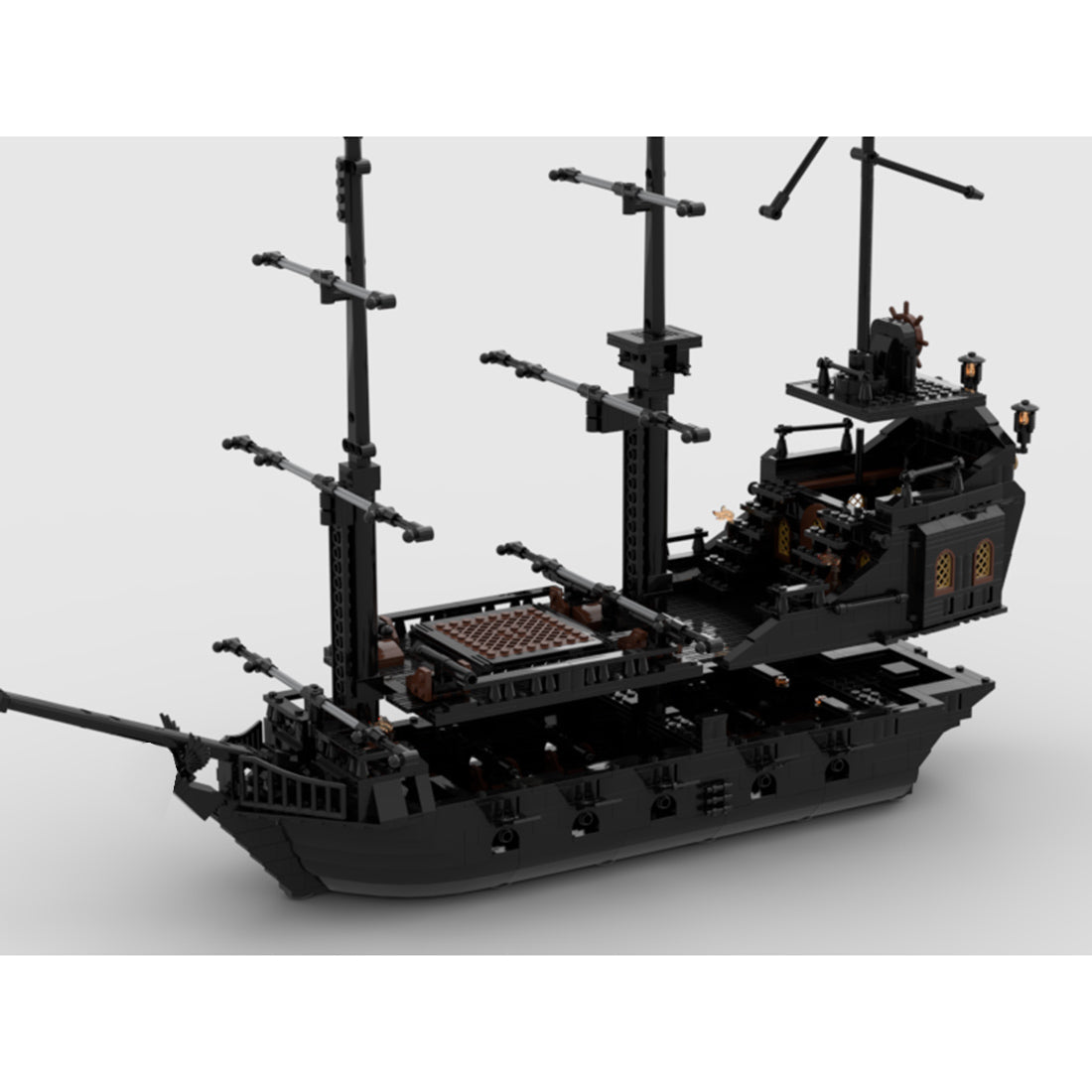 MOC - 89763 Black Pearl Pirate Warship - LesDiy - 