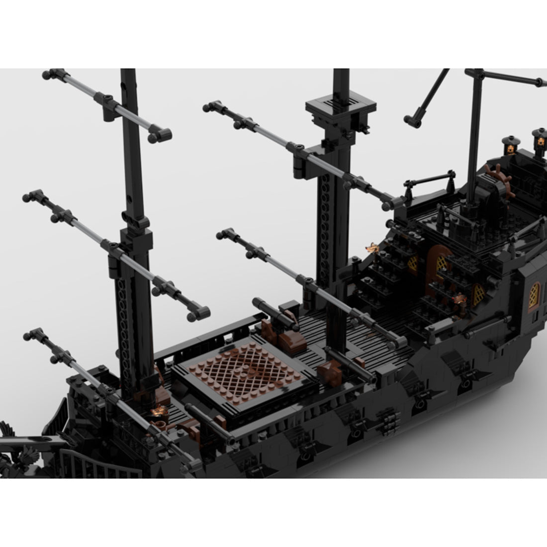 MOC - 89763 Black Pearl Pirate Warship - LesDiy - 