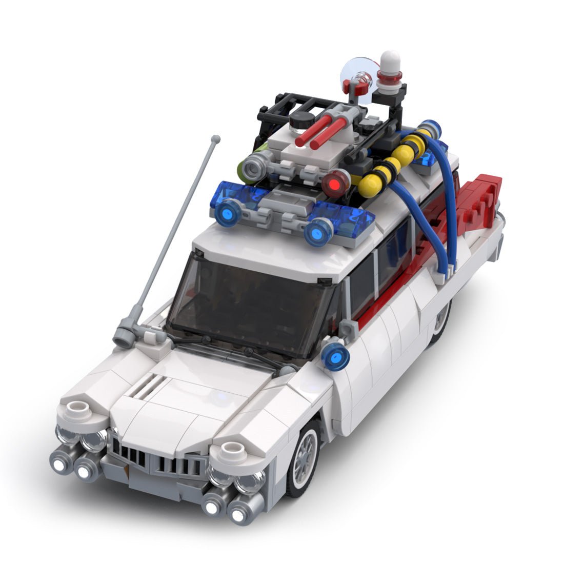 MOC - 90496 GB ECTO1 4 seater Revamp Convertible Car - LesDiy - 