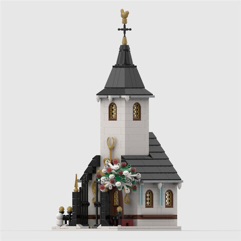 MOC - 91182 Winter Village Small Church - LesDiy - MOC