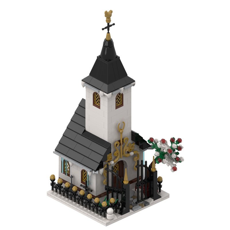 MOC - 91182 Winter Village Small Church - LesDiy