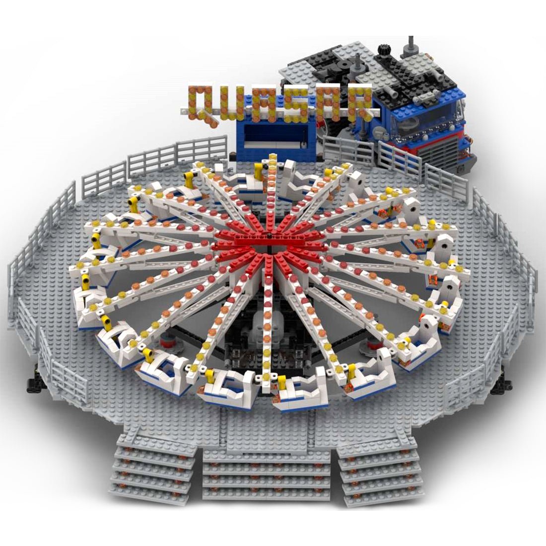 MOC - 91225 Quasar Fairground Ride(Dynamic) - LesDiy