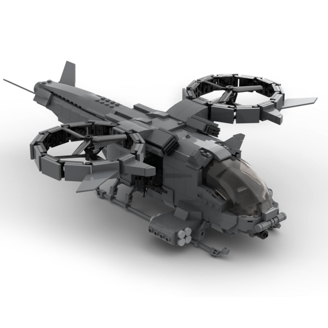 MOC - 91477 Military Combat Helicopter Model - LesDiy