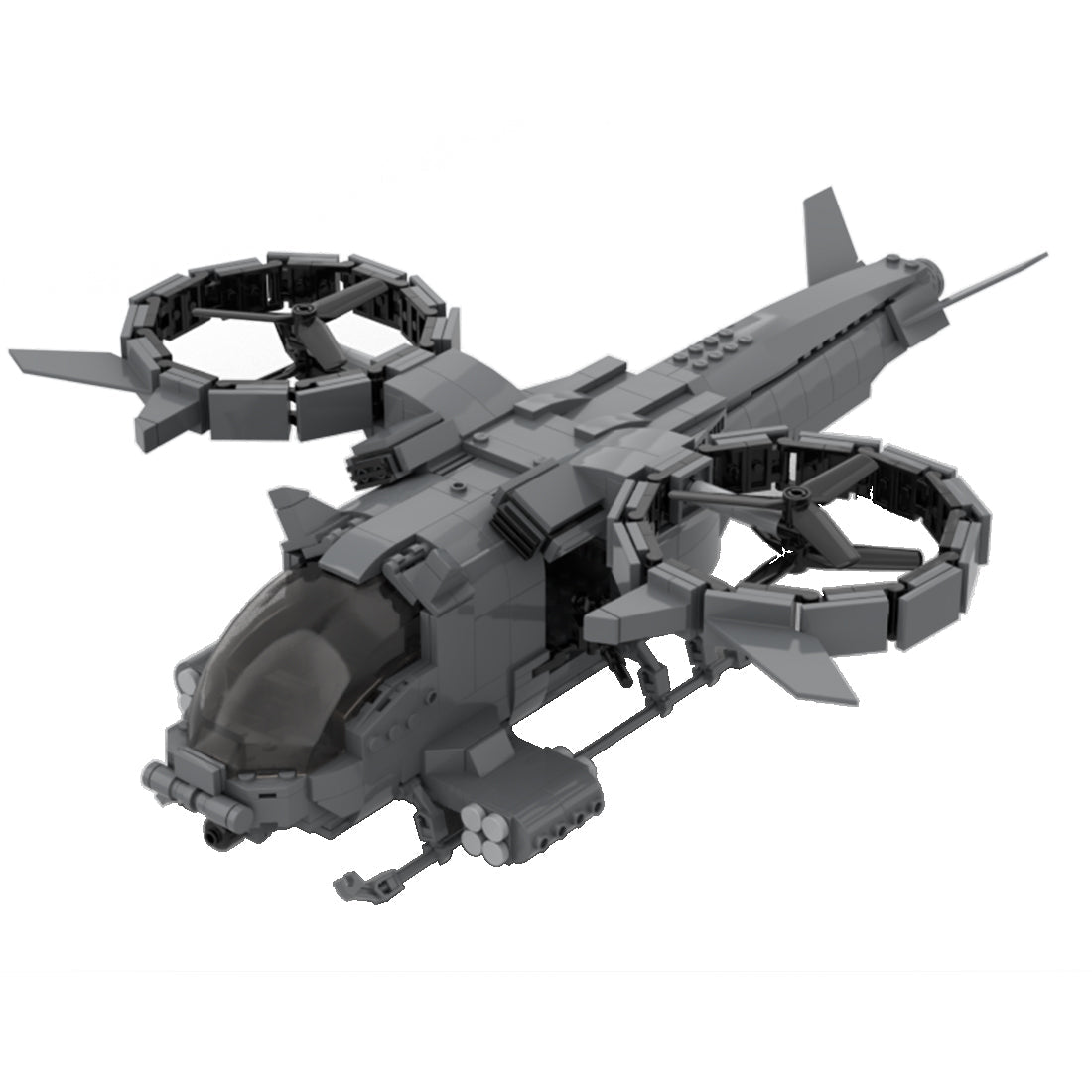 MOC - 91477 Military Combat Helicopter Model - LesDiy - 