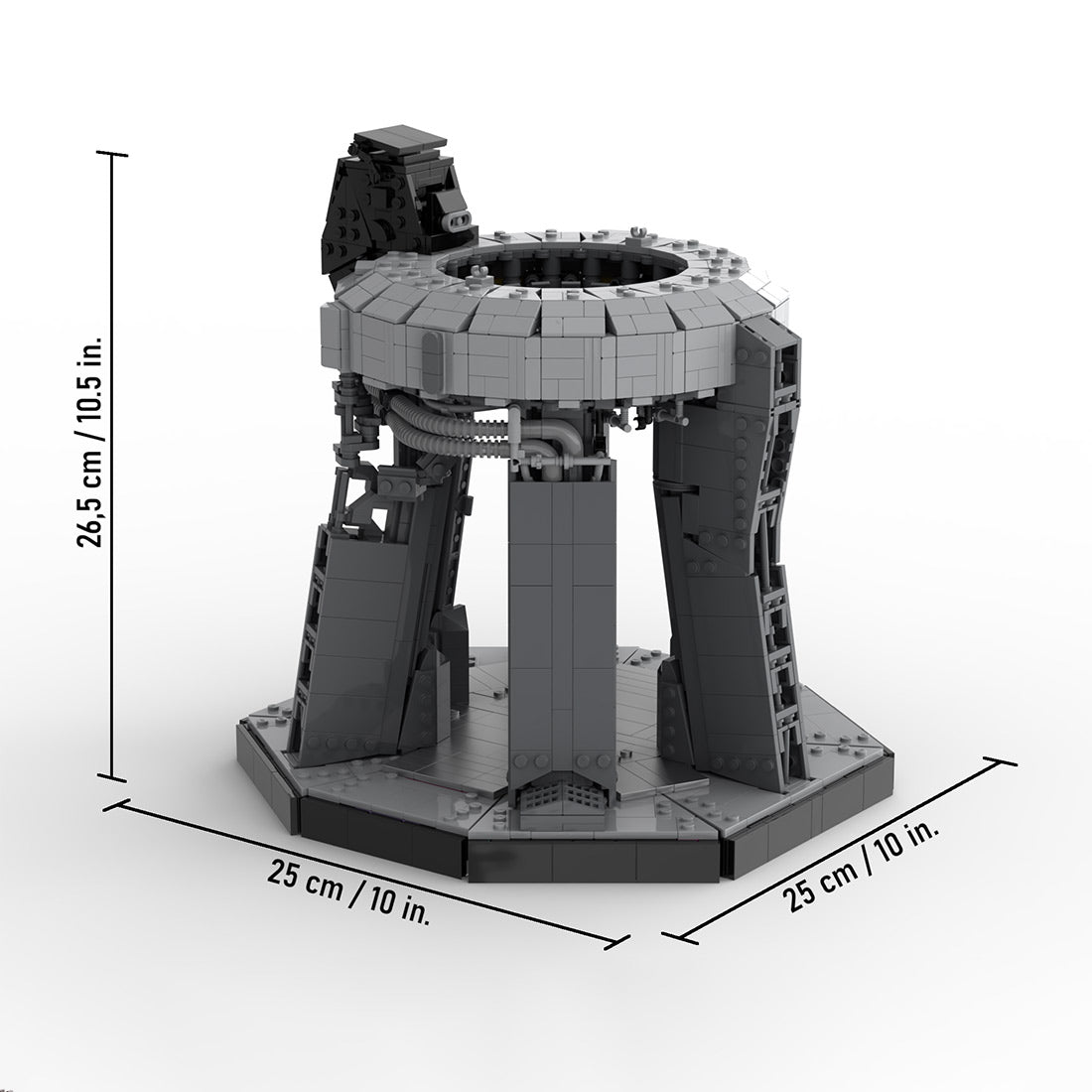 MOC - 94616+MOC - 149685 Starship rocket and Booster Building Blocks - LesDiy - Building Blocks