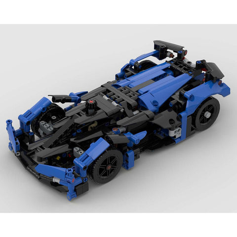 MOC - 95786 V12 GT Supercar Model MOC Racing Car - LesDiy